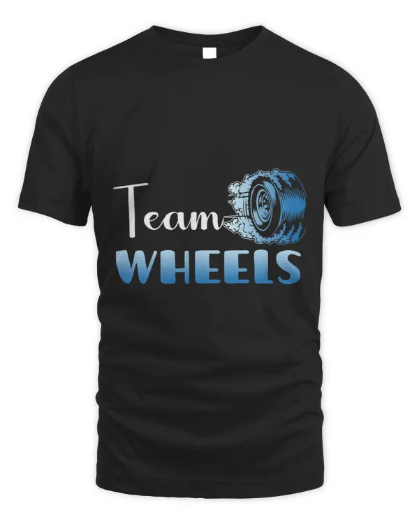 Team wheels gender revel baby party announcement