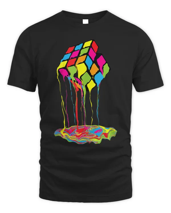 Colorfull Melting Rubix Rubics Cube Rubik
