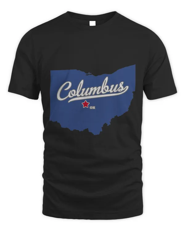 Columbus Ohio OH Map