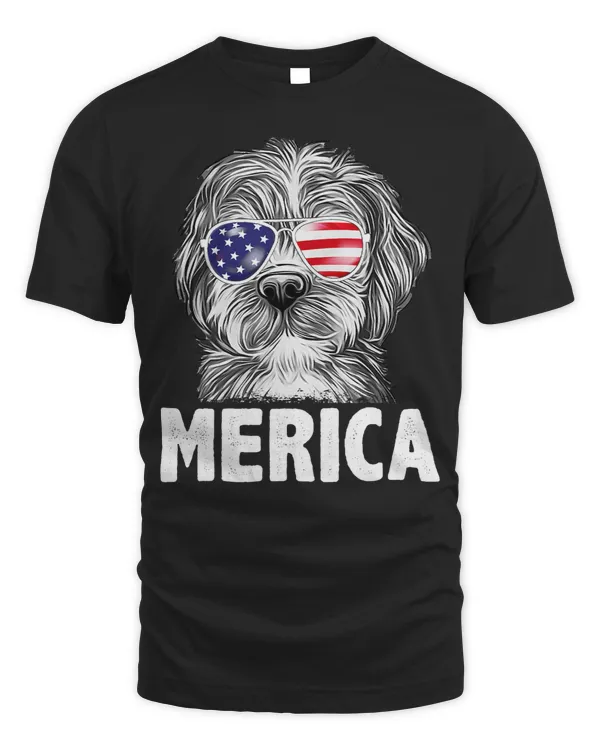 Funny Poodles Puppy Dog Lover American Flag Merica 340 Poodle dog