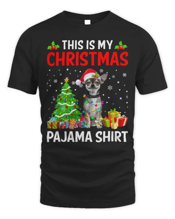 Chihuahuas This Is My Christmas Chihuahua Dog Pajama Xmas Lights 488 Chihuahua Dog