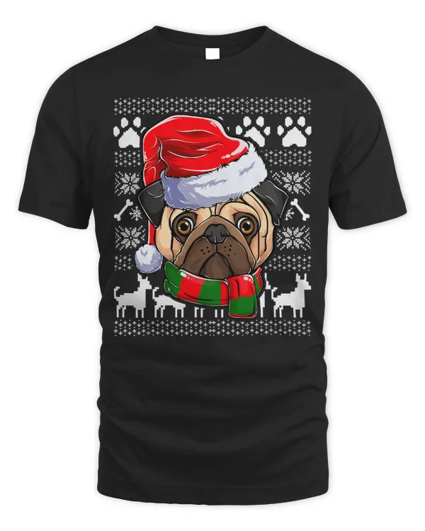 Pug Lover Ugly Pug Santa Claus Xmas Boys Apparel Christmas Kids Dog 214 Pugs Dog