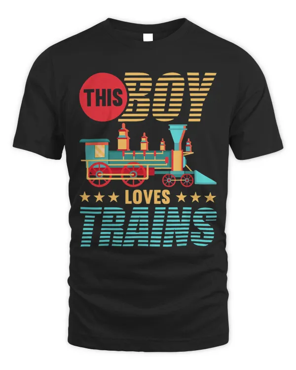 This Boy loves trains Model Railroad Train