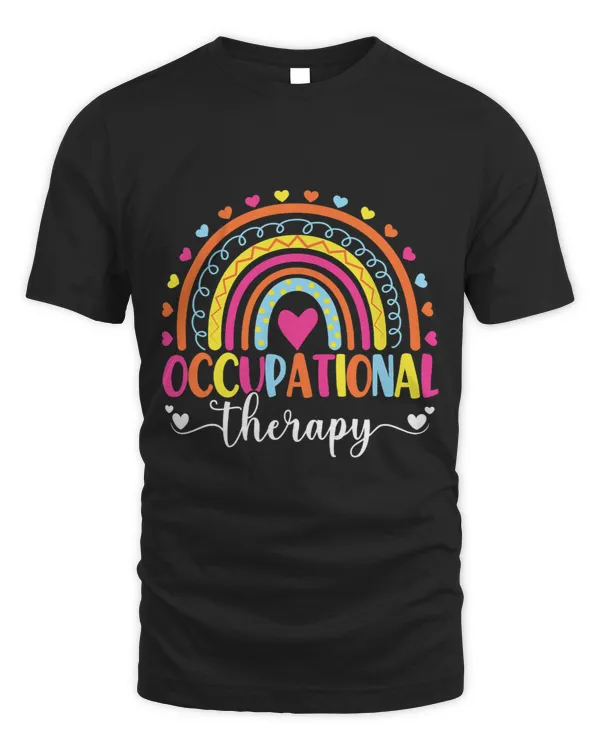 Occupational Therapy OT Month Therapist Boho Rainbow