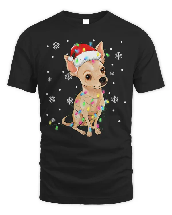 Chihuahuas Santa Chihuahua Christmas Tree Lights 419 Chihuahua Dog