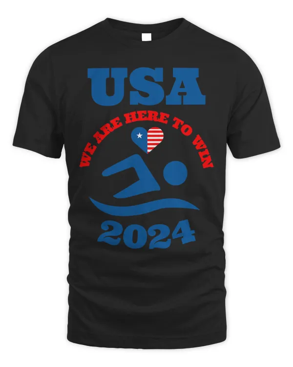 USA 2024 Summer Games Shirt American Sport 2024 Swimming 1