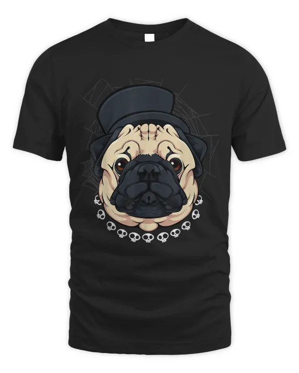 Pug Lover Skull Chain Lazy Halloween Costume Cute Dog Puppy 21 Pugs Dog