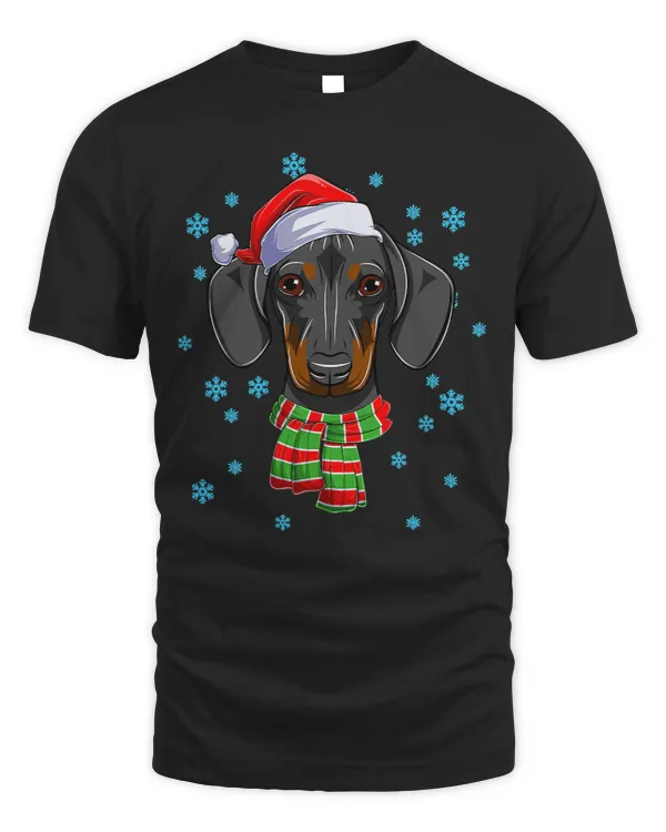 Wiener Funny Christmas Hat Santa Xmas 138 Dachshund Doxie