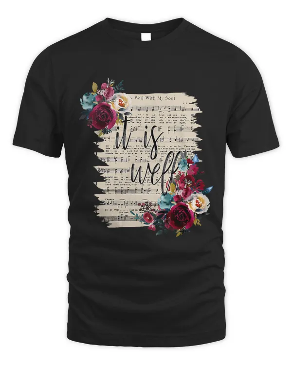 Floral It Is Well With My Soul Christian Religious
