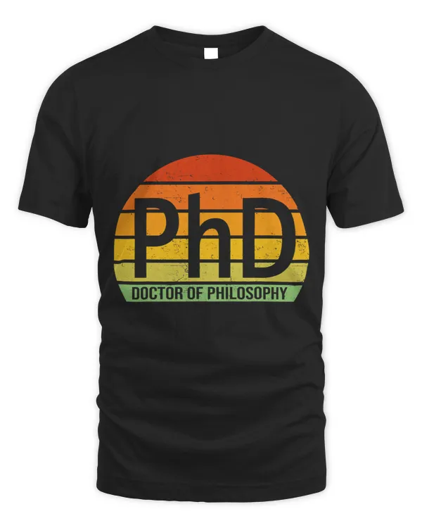 PhD doctor of philosophy graduate vintage graphic retro
