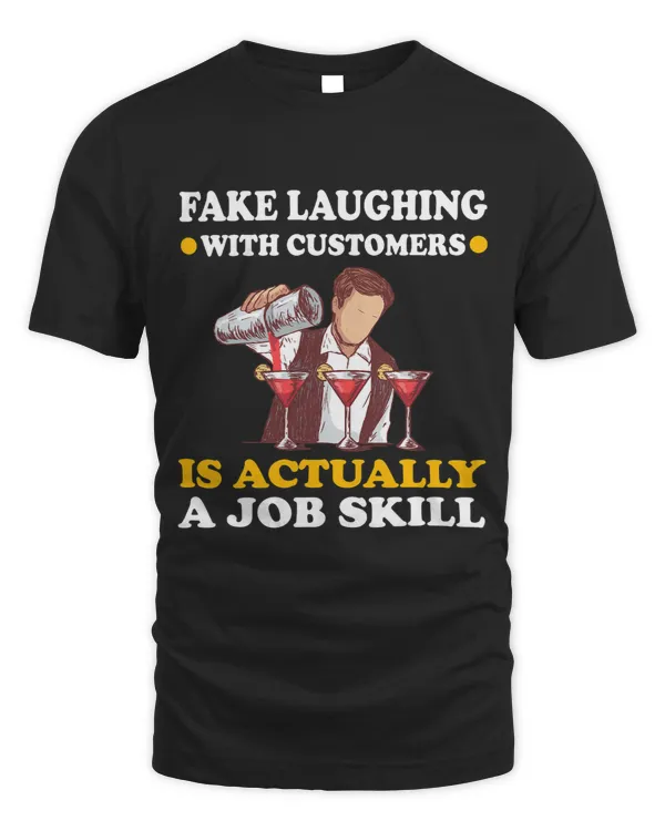 Fake laughing with customers is actually a job skill