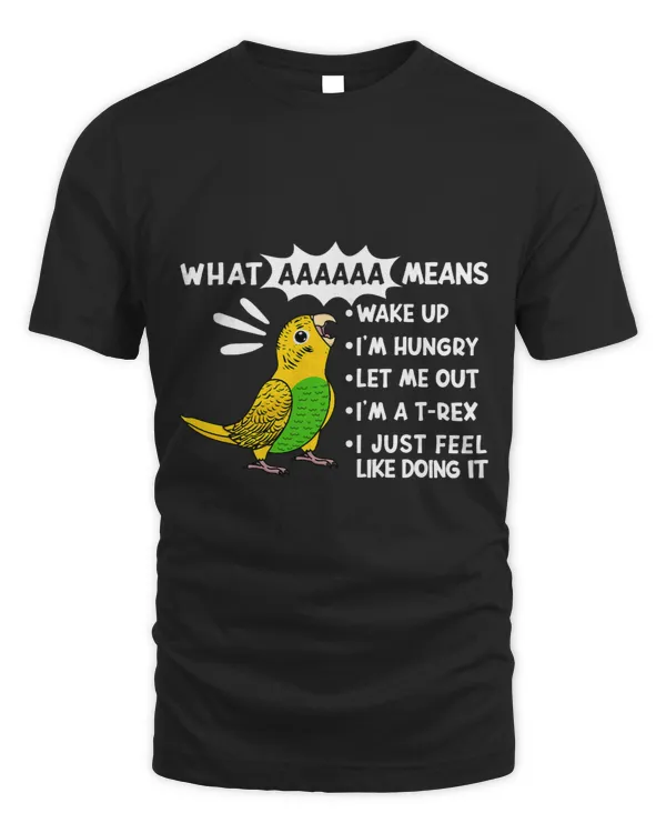What AAAAAA Means I Screaming Yellow Budgie Budgerigar