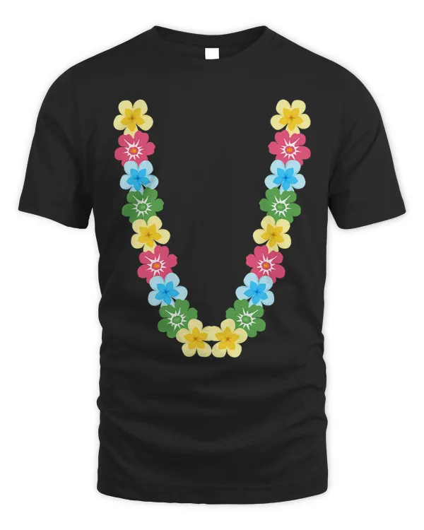 Colorful Hawaiian Flower Chain Tropical Summer Floral Lei