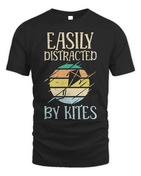 Easily Distracted By Kites Kids String Sport Kite Flyer