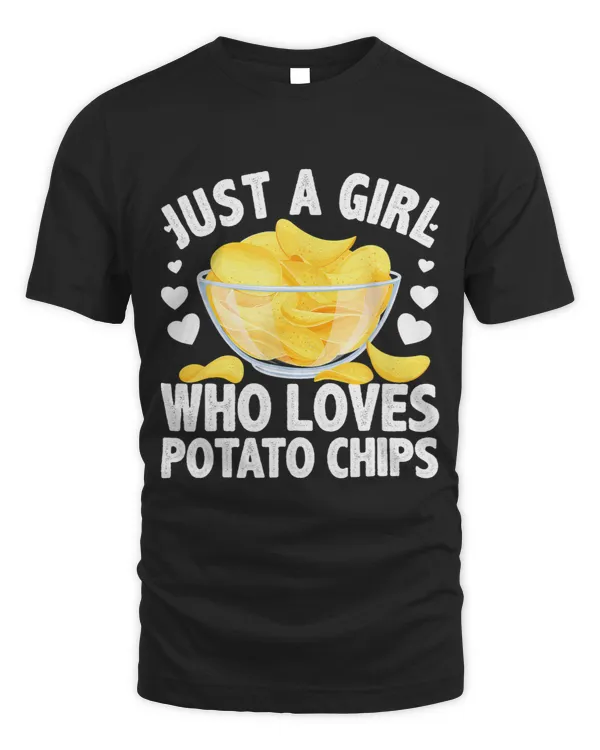 Cute Potato Chip Art For Women Girls Kids Potato Chip Lover