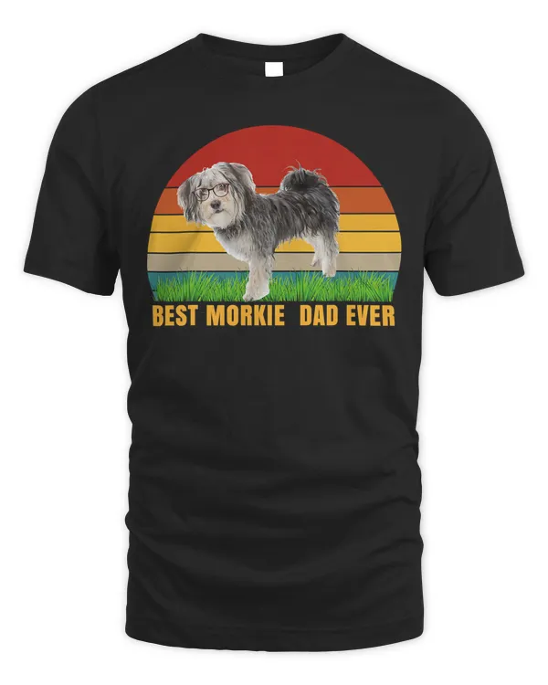 Best morkie dad ever dog t-shirt for papa gift T-Shirt