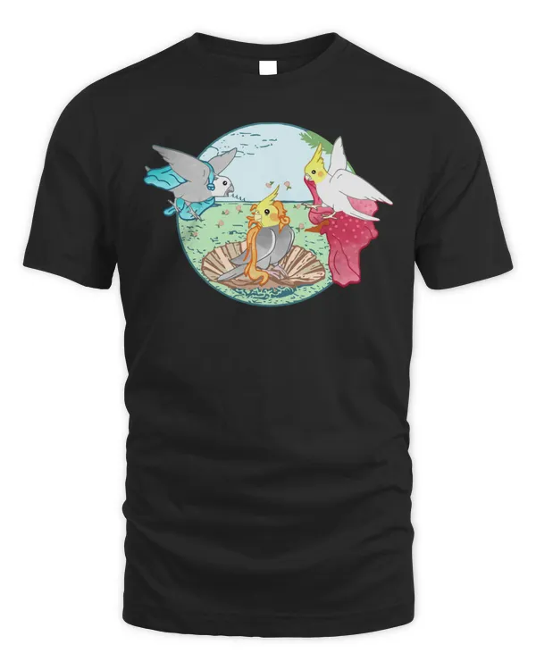 Birth of Venus Birth Of Birb Cockatiel Botticelli Parrot Sweatshirt