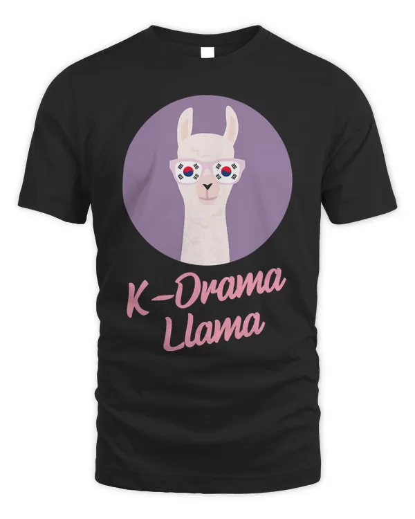 Funny K-Drama Llama South Korean Flag Kdrama T-Shirt