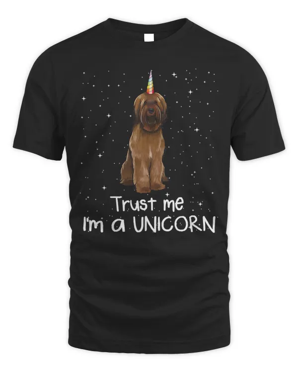 Briard Trust Me I'm A Unicorn Dog T-Shirt