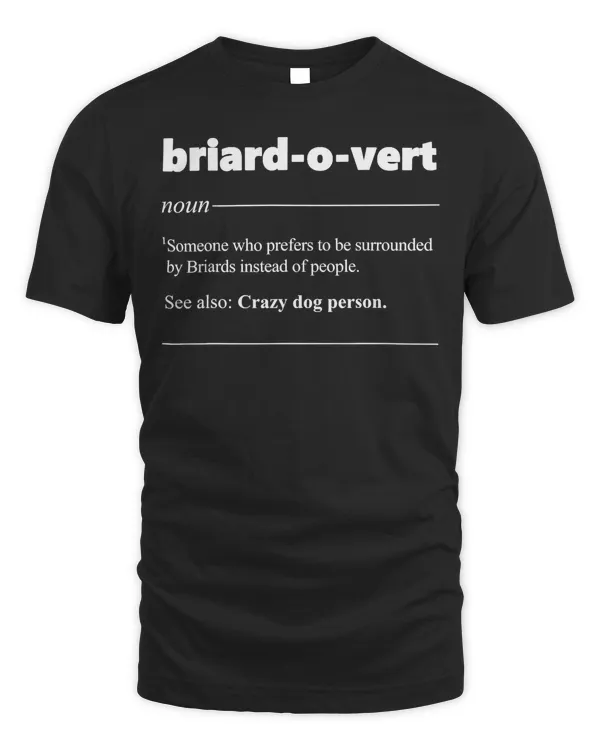 Briard-o-vert Briard Dog Lover Funny Briard T-Shirt
