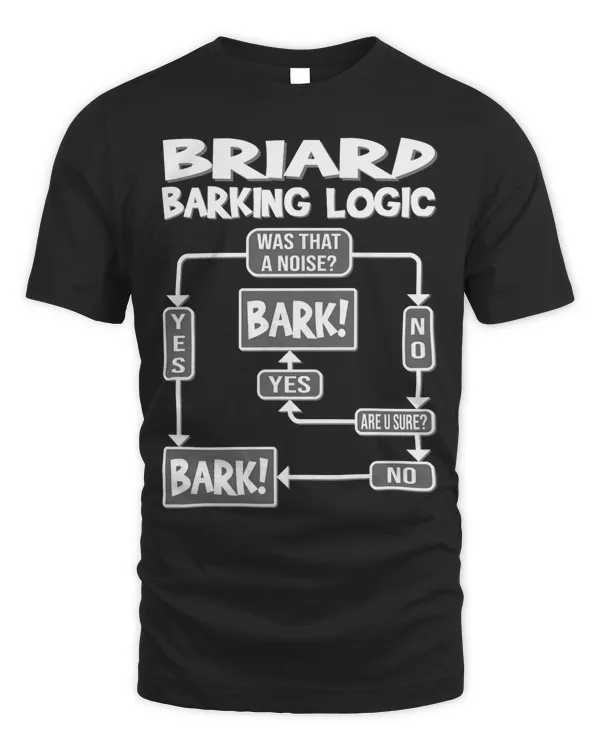 Dog Barking Logic, funny dog gift idea, Funny Briard Sweatshirt