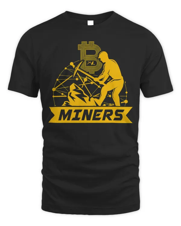 Bitcoin Miner Mining Crypto Coin Money Cryptocurrency Gift T-Shirt