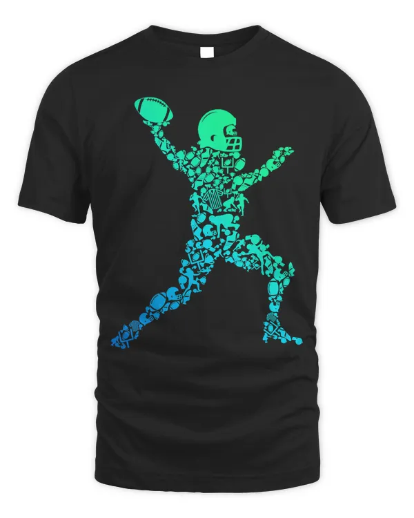 Football American Football Boys Kids Men T-Shirt Copy