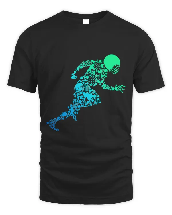 Football American Football Kids Boys Men T-Shirt Copy