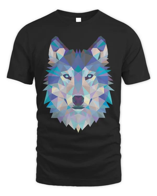 Geometric Wolf Tee
