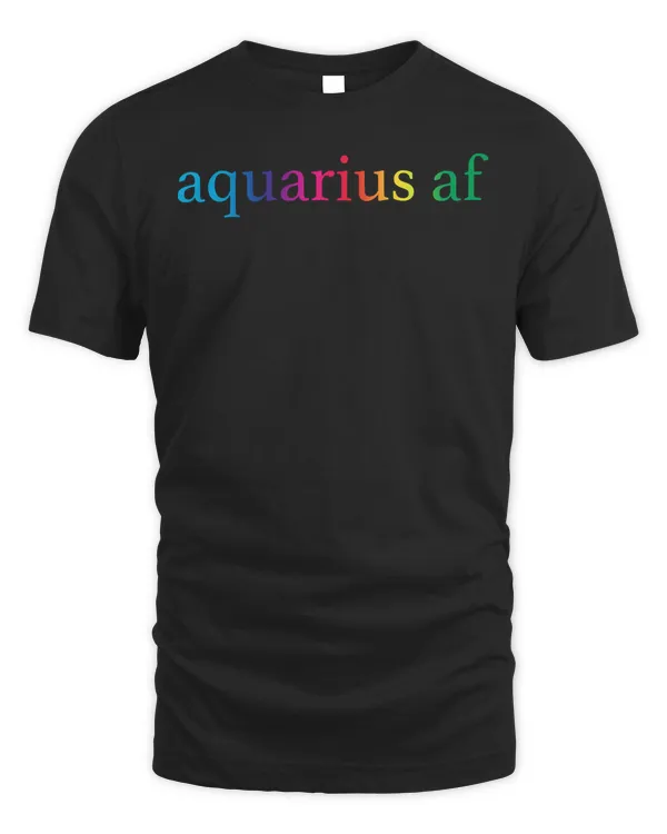 Aquarius AF Gay Rainbow Gradient LGBTQ Pride Zodiac Sign