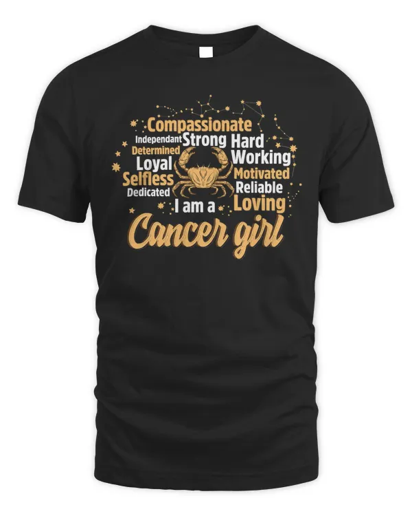 As A Cancer Girl birthday Astrology Zodiac sign women Cancer T-Shirt