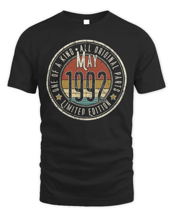 30 Year Old May 1992 Born in 1992 30th Birthday