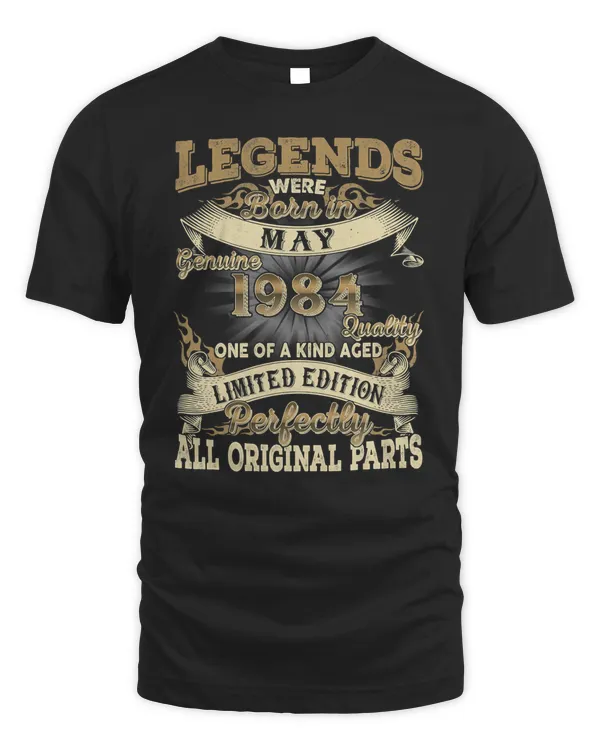 38th Birthday Gift Legends Born May 1984 Vintage 38 Yrs Old
