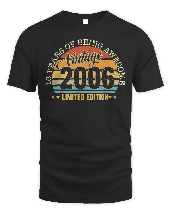 16 Years Old Gift Vintage 2006 Limited Edition 16th Birthday