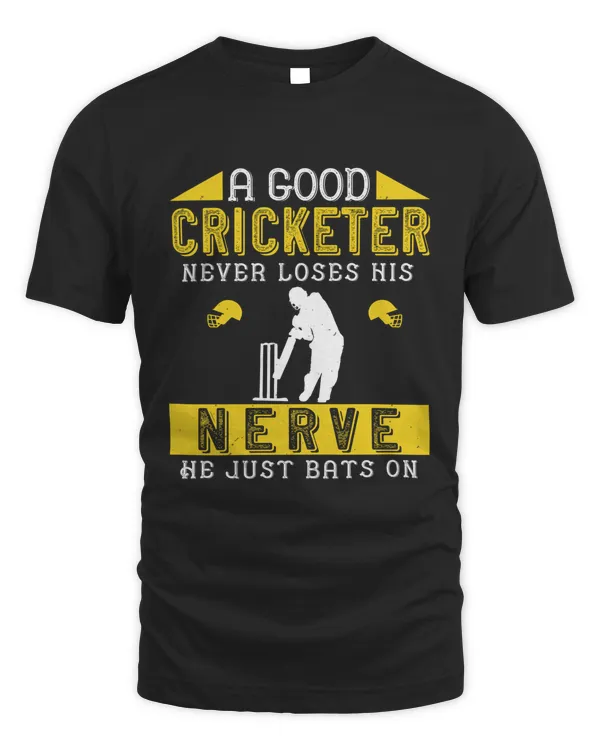 A good cricketer never loses his nerve. He just bats on!-01