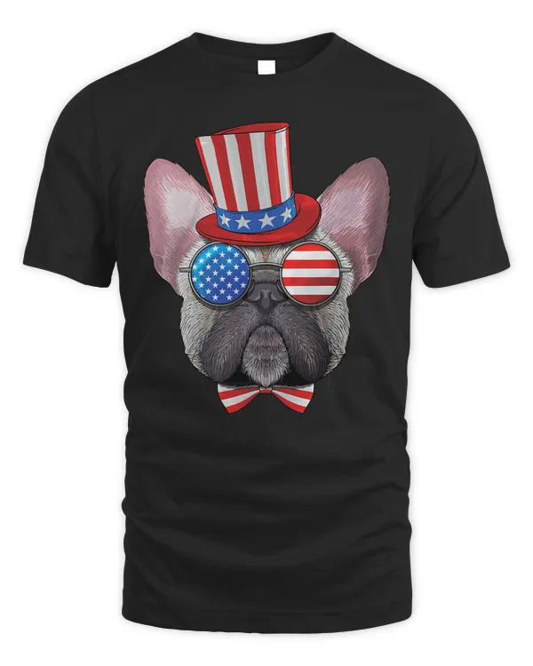 French Bulldog 4th of July American USA Uncle Sam Hat 300 Frenchie Dog