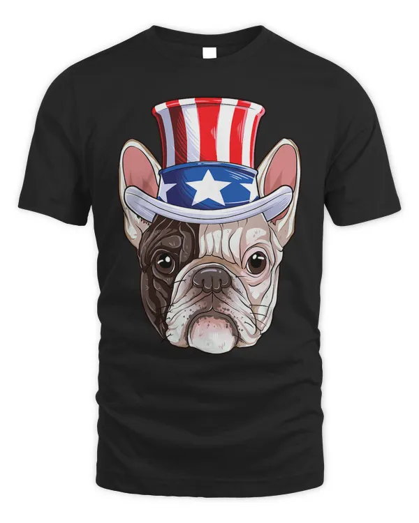 French Bulldog 4th of July Uncle Sam Boys American Flag Hat 229 Frenchie Dog