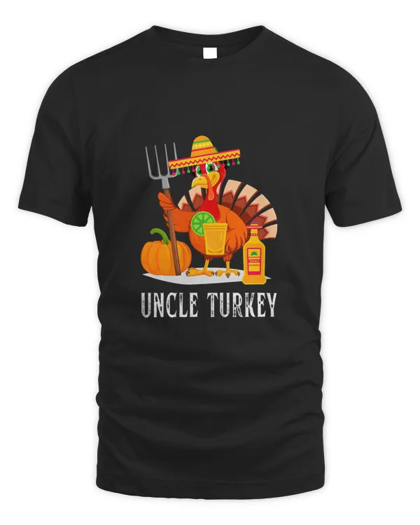 Daddy Turkey Gobble Matching Family Group Thanksgiving Uncle T-Shirt