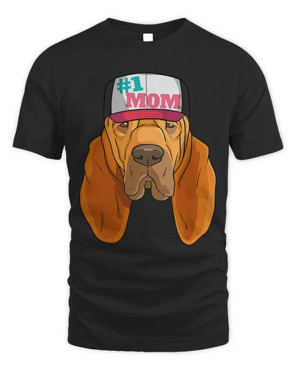 Bloodhound Dog 1 Mom Mother's Day Gift T-Shirt
