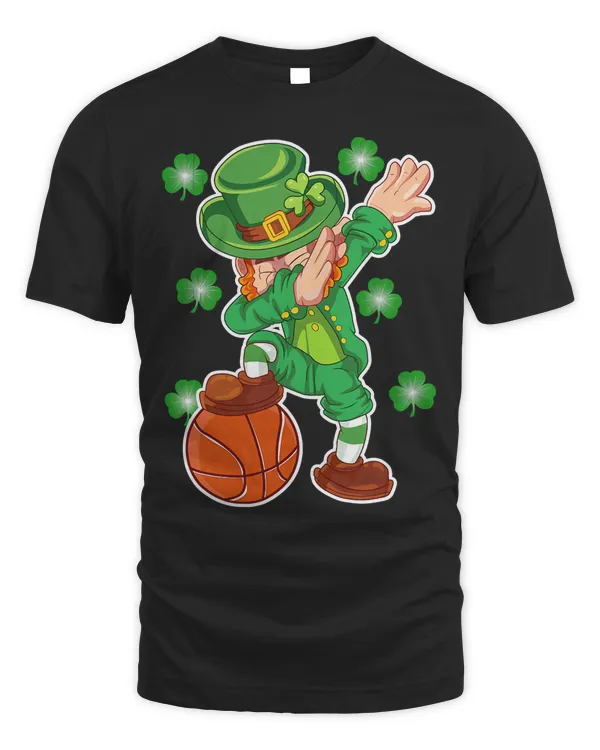 Basketball Dabbing Leprechaun St Patricks Day Boys kids Basketball 162