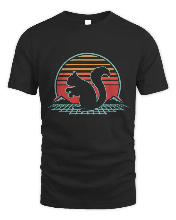 Squirrel Retro Vintage 80s Style Gift T-Shirt