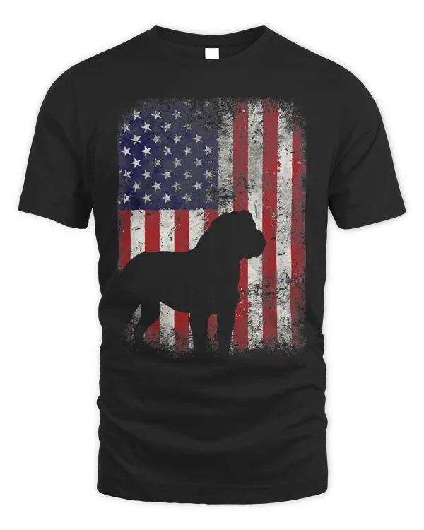 English Mastiff American Flag Shirt USA Patriotic Dog Gift
