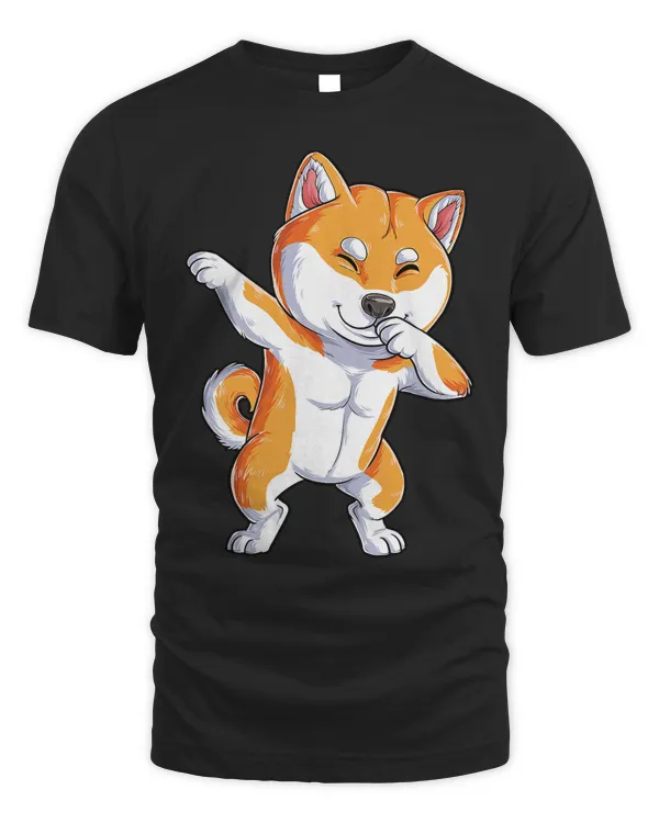 Dabbing Shiba Inu T shirt Dog Lover Boys Kids Dab Dance Gift T-Shirt