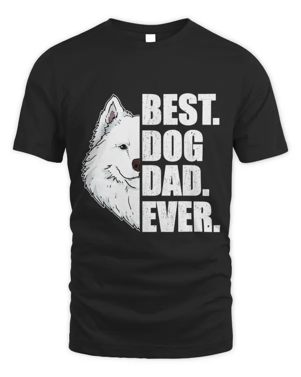 Mens Best Dog Dad Ever Samoyed Dad Father's Day Gift T-Shirt