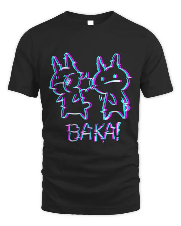 Baka Rabbit Slap - Funny Japanese Vaporwave Anime Meme T-Shirt