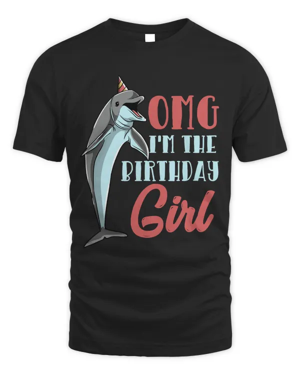 Dolphin Birthday Women Cute Dolphin Girl Pullover Hoodie