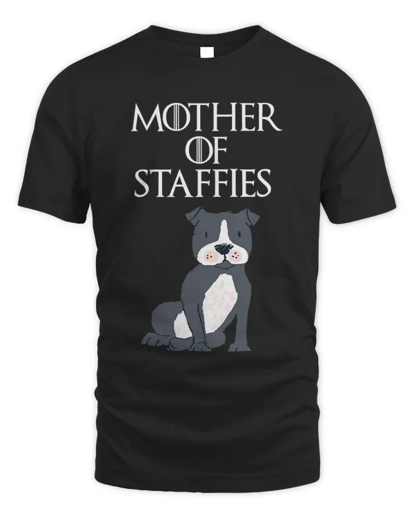 Cute & Funny Staffordshire Bull Terrier Dog Mom Gift T-Shirt
