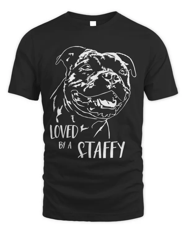 Funny Proud Staffordshire Bull Terrier loved by a staffy dog Pullover Hoodie