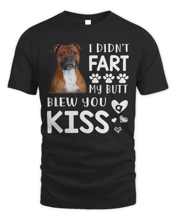 Funny Staffordshire Bull Terrier Mom Dad Dog Lovers Gift T-Shirt