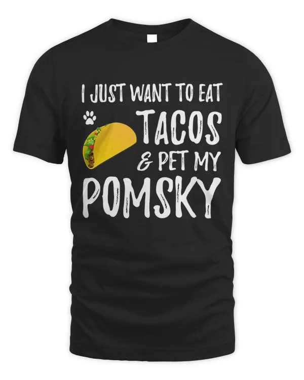 Cinco de Mayo Shirt for Taco Lover Pomsky Dog Mom T-Shirt